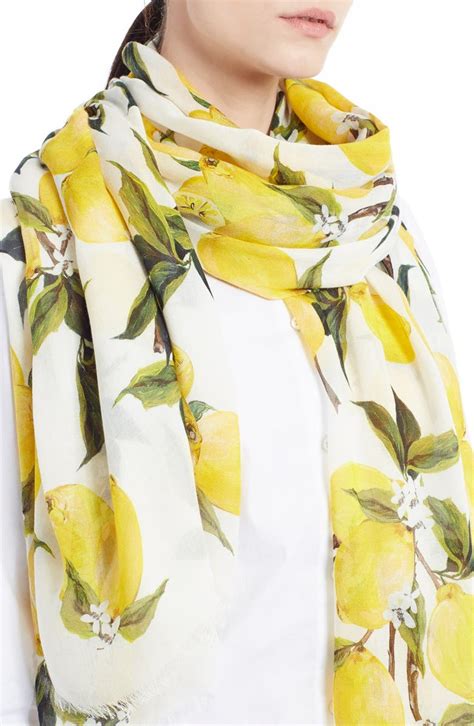 dolce gabbana lemon scarf